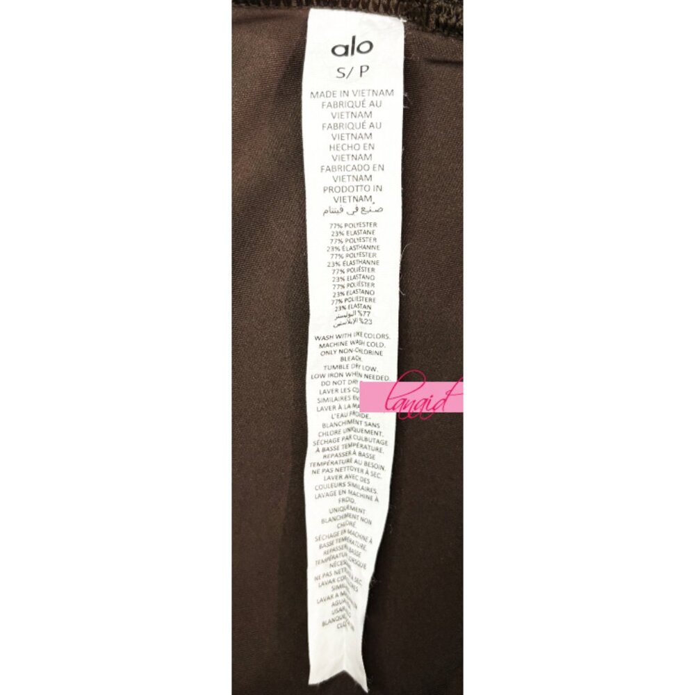 Alo 7/8 High-Waist Airlift Leggings Espresso Hi-Rise Waisted Skinny Tights Pants - Picture 11 of 13